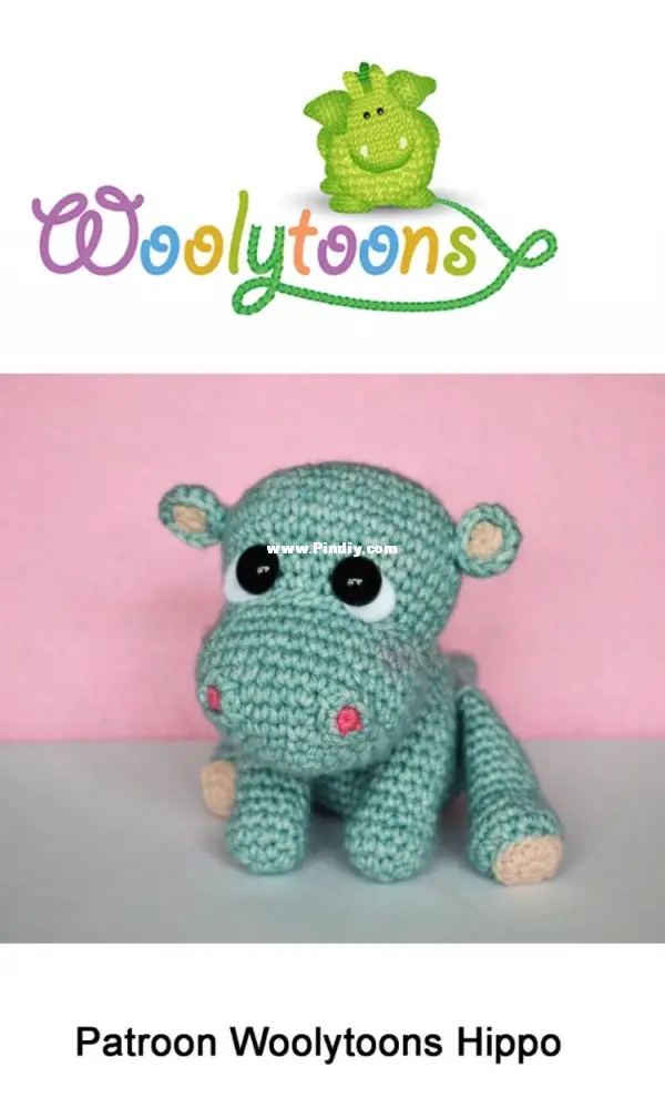 c. van riet-ernst - pattern woolytoons hippo - dutch