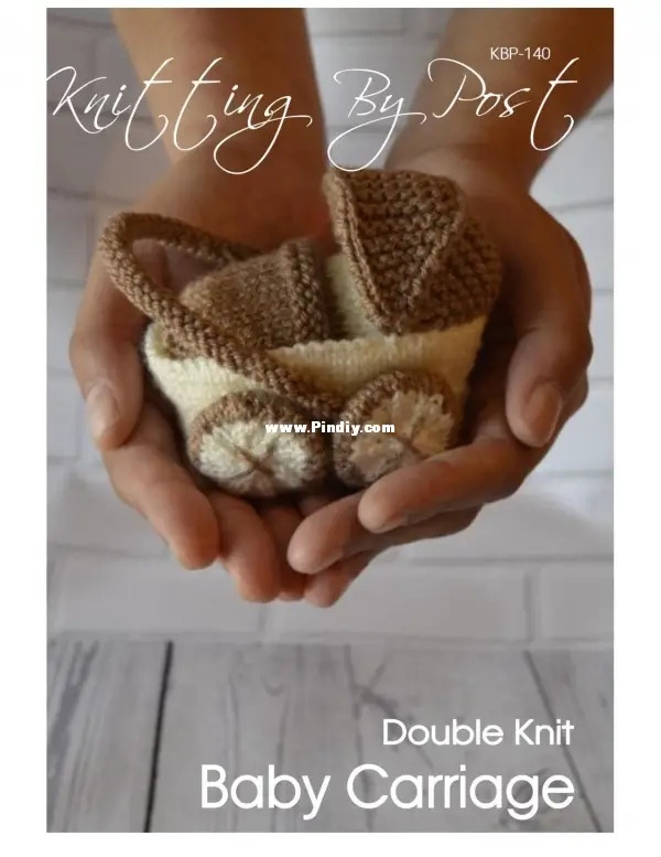 knitting by post-baby carriage-baby feet-pram charm