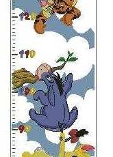 Winnie The Pooh Height Chart Cross Stitch