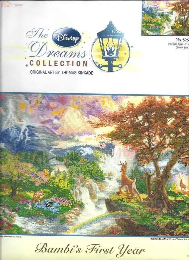 M C G Textiles 52504 Thomas Kinkade Disney The Dream Collection Bambi S First Year Cross