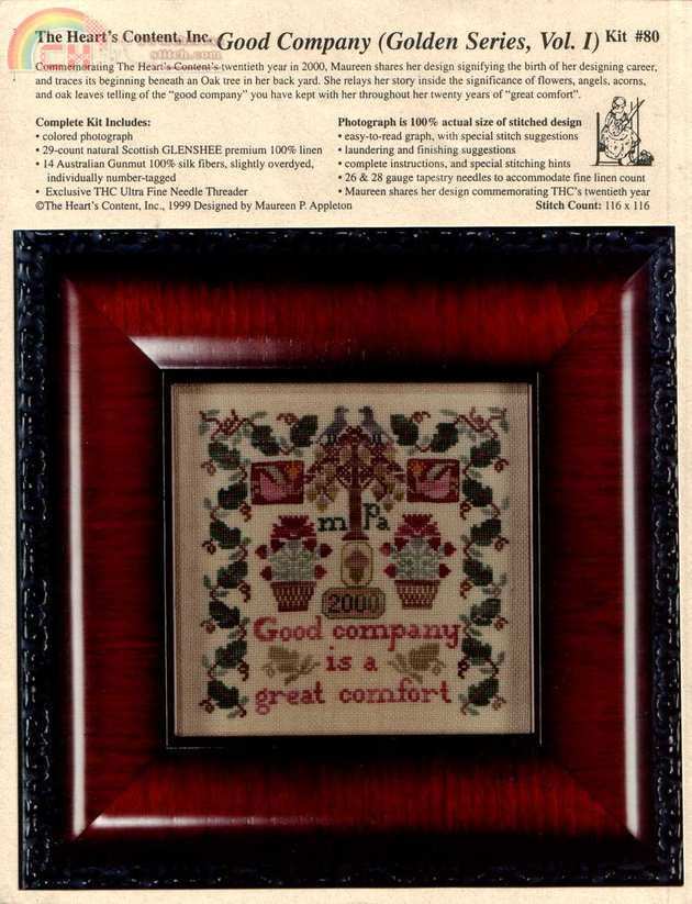 The Heart\'s Content 80 Good CompanyCross stitch Communication