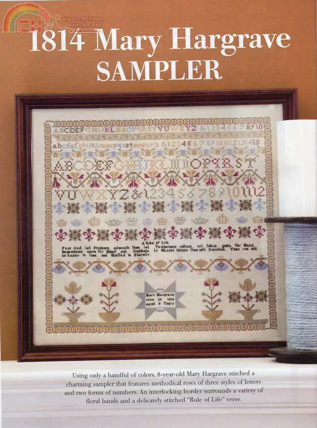 1814 Mary Hargrave Sampler by Olde Willow Stitchery-Cant Download ...