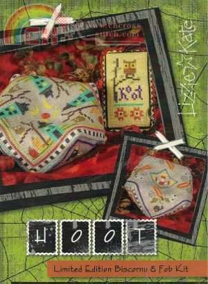 Lizzie Kate - HOOT Biscornu & Fob LE-Cross stitch Communication ...