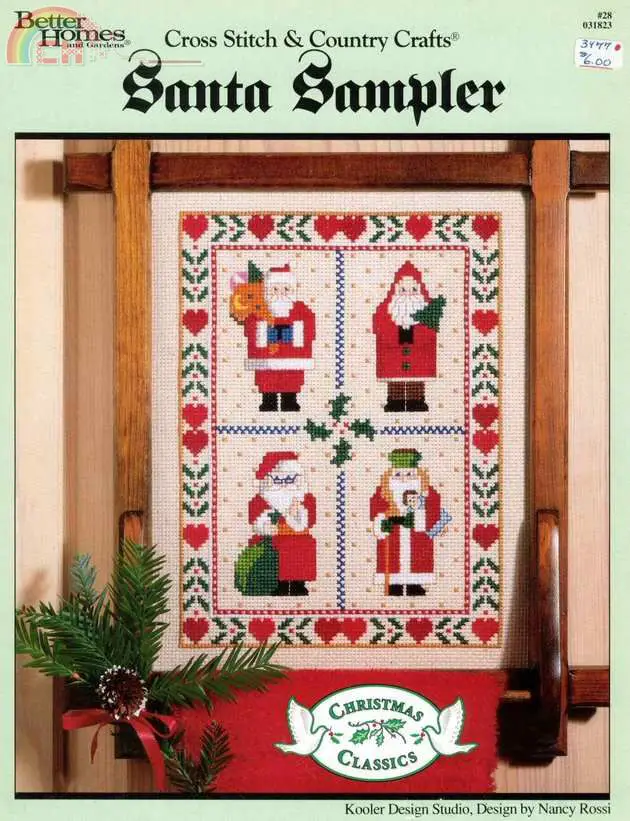 BHG 28 031823 Santa Sampler by Nanci Rossi-Cross stitch Communication ...