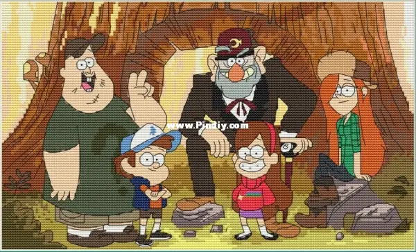 Gravity Falls by Farn / Ekaterina Muzykevich-Cross stitch Communication ...