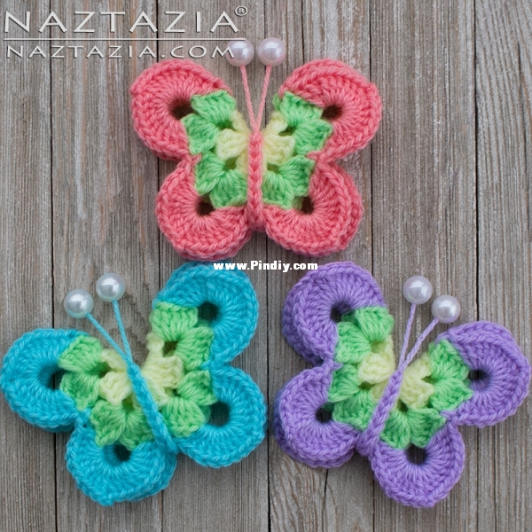 Naztazia Donna Wolfe Sweet Simple Butterfly FreeKnitting and Crochet Communication (only