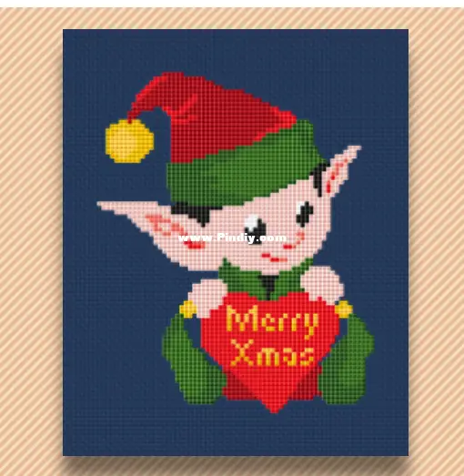 Alita Designs - Christmas Elf - Free-Cross stitch Communication ...