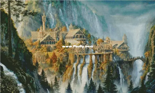 Chimera - Rivendell The lord of the Rings XSD-Cross stitch ...