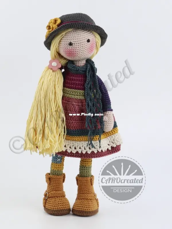 CAROcreated design - Carola Herbst - Doll Freya - Spanish-Knitting and ...