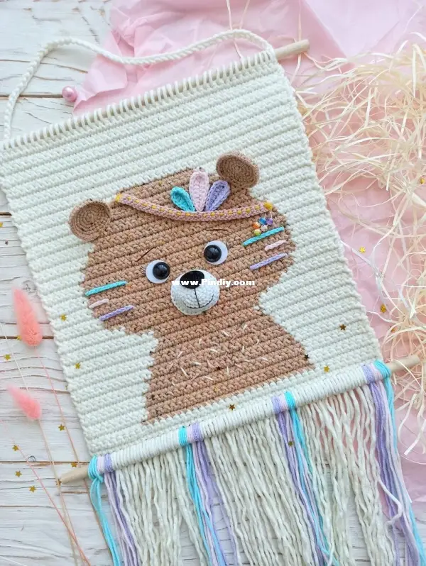 wall hanging teddy bear