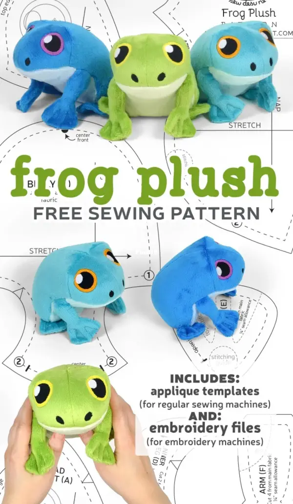 Sew Desu Ne? - Frog Plush by Choly Knight - Free-The Other Hand Works ...