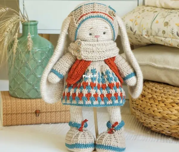 Polushka Bunny - Maria Ermolova - Outfit Helga-Knitting and Crochet ...