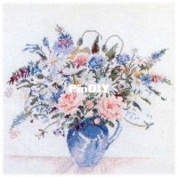 Lan 33878 flowers in blue vase = 35236.jpg
