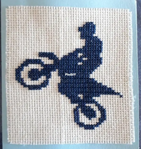 Motobike - Motocross Card-Cross stitch Communication / Download (only ...