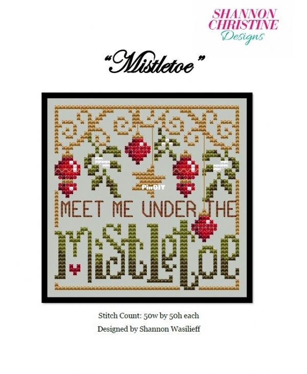 Shannon Christine Designs - Shannon Wasilieff - Mistletoe-Cross stitch ...