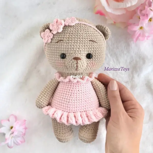 Marizza Toys - Lucy Marizza - Rosie the Ballerina Bear-Knitting and ...