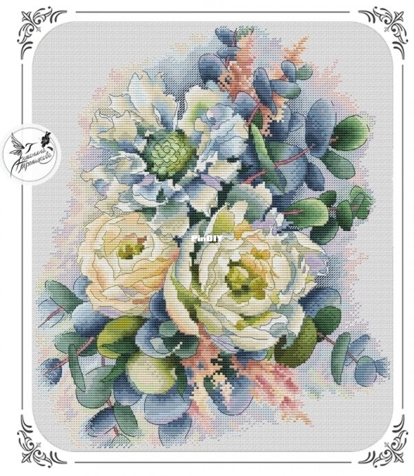 Flower Fantasy by Antonina Tretiakova XSDCross stitch Communication
