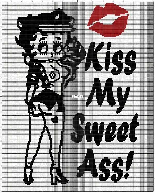 Donna Crochet Shoppe Donna Hammell Betty Boop Kiss My Free