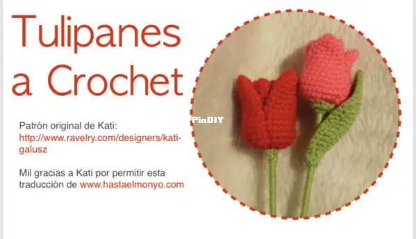 Kati Galusz - Tulip - Tulipanes A Crochet - Spanish - Translated - Free ...