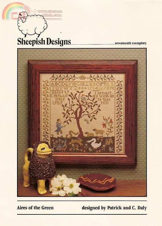 Sheepish Designs 70 Aires of the GreenCross stitch Communication / Download (only reply