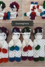 Crochet at Teris - Teri Hamilton - Unicorn Granny Hexagon Lovey - Free