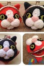 LauLovesCrochet - Laura Sutcliffe - Cat Coin Purse