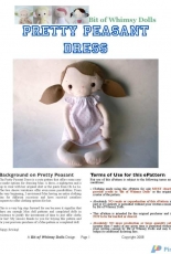 A Bit Of Whimsy Dolls-Pretty Peasant Dress