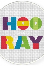 Daily Cross Stitch - Hooray