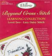 The Victoria Sampler Learning Collection Level 2 Lazy Daisy Stitch BCS 2-5 - Poinsettia