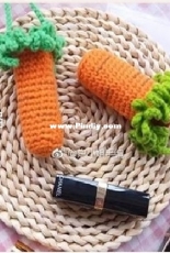 Miss Hu Handmade - Lipstick holder - Carrot - Chinese - Free