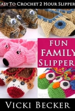 Fun family slippers by Vicki Becker