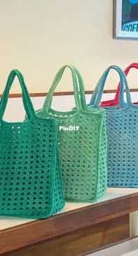 Olio Beach Net Bag  Pattern ONLY – Yarn-a