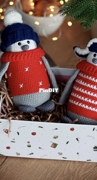 Dorogina Toys - Knitted World by Elena - Elena Dorogina - Dean penguin