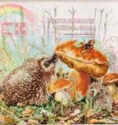 Lanarte 34823 - Hedgehog and Mushrooms