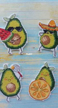 Avocado Magnets by M.P.Studia/Магниты-авокадо от М.П. Студии