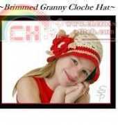 Brimmed Granny Cloche Hat