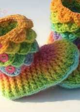 Bonita Patterns - Lianka Azulay - Crocodile Stitch Child Boots