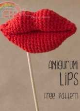 Lanukas Design-Lucia Lanukas- Lips Amigurumi - Free