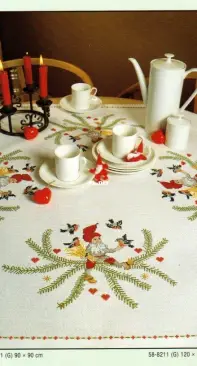 Permin - 44-8211, 58-8211 Christmas Tablecloth XSD