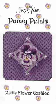 Just Nan - Pansy Petals - JN332 - Petite Flower Cushion