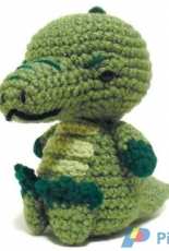 i crochet things - Sitting Alligator - Free