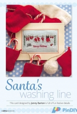 Santa's Washing Line by Jenny Barton from Cross Stitch Collection 256 XSD