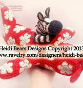 Heidi Bears Designs - Eddie Lives the Dream African Flower Crochet Pattern