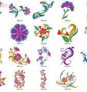 Janome Memory Card-1001 Big Floral - Machine Embroidery/ME