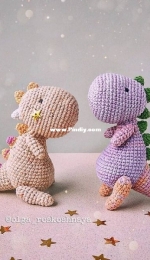 Ro Crochet Designs - Olga  Roskoshnaya - Little Dinosaur - Ольга Роскошная - Маленький динозавр - Russian