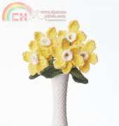 Lilly Sugar 'n Cream Daffodil Bouquet (crochet) Free Pattern