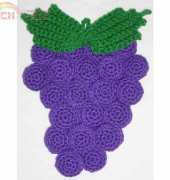 Rhonda Guthrie - Bunch of Grapes Potholder - Free