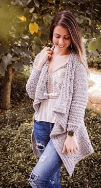 Briana K Designs - Snuggle Puff Cardigan