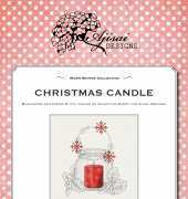Ajisai Designs Christmas candle, Blackwork