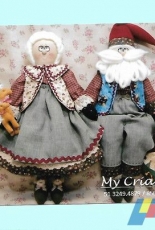 My Criacoes - Luiza - Grandma and Grandpa Natalinos - Soft Doll - Portuguese